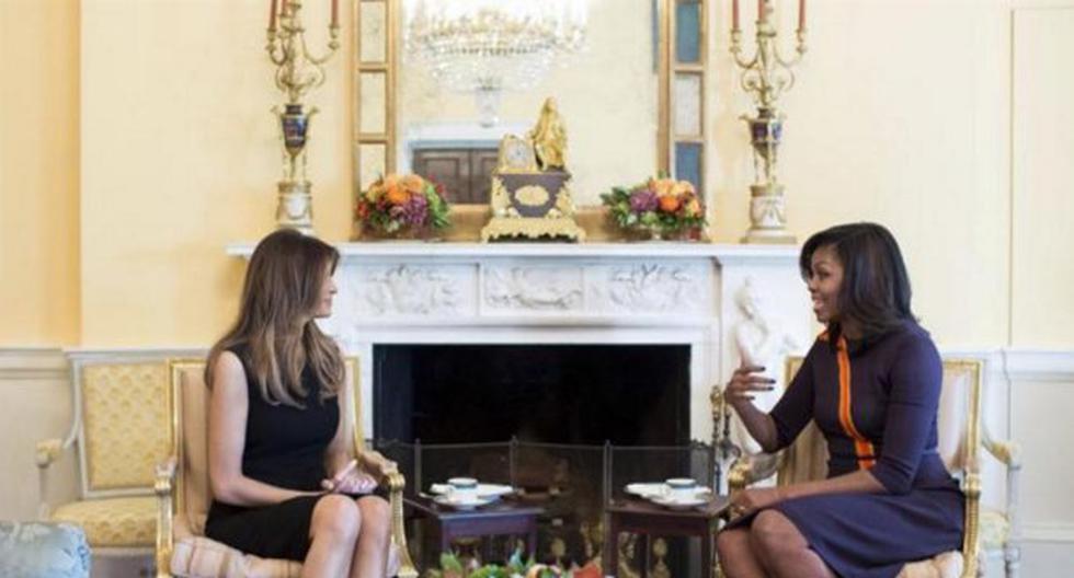 Ambas tuvieron ocasión de tomar un té juntas y conversar sobre cómo criar hijos en la Casa Blanca. (Foto: The White House)