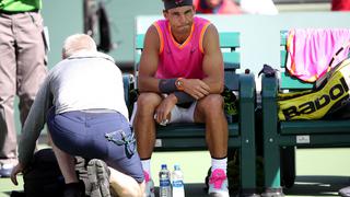 Federer vs. Nadal: tenista español no jugará semifinal de Indian Wells por molestias en su rodilla derecha