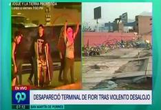 Independencia: Terminal Fiori fue demolido tras violento desalojo