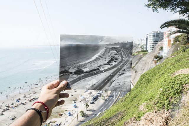 Malecón Costa Sur, en Barranco, en la actualidad y cómo lucía hace 32 años.