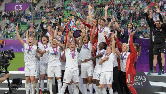 Lyon goleó al Barcelona y ganó la Champions League femenina por cuarta vez consecutiva. (Foto: AFP)
