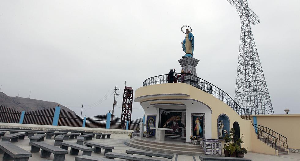 En 1905 fue inaugurada la estatua de la Virgen Inmaculada Concepción más conocida como la Virgen del Morro en Chorrillos. Foto: Richard Hirano/ GEC Archivo