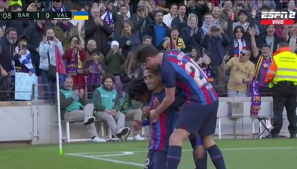 Gol de Raphinha hoy, Barcelona vs Valencia: mira el gol de Barcelona por LaLiga | VIDEO