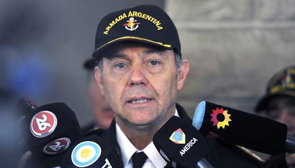 El Jefe de la Base de la Armada en Mar del Plata, contralmirante Gabriel González. (Foto: Télam)
