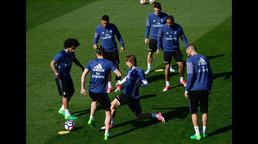 Real Madrid: buen ánimo en último entrenamiento previo al derbi - 5