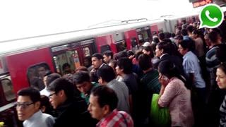 WhatsApp: tren averiado ocasionó problemas en el Metro de Lima