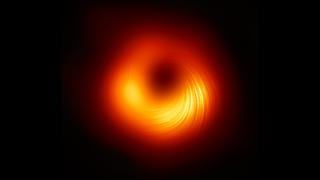 Esta es la primera imagen de los campos magnéticos de un agujero negro supermasivo