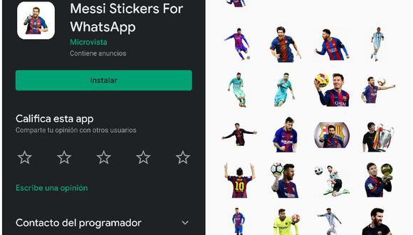 Descarga AQUÍ los stickers de Lionel Messi en WhatsApp para tener el recuerdo con la camiseta de Barcelona. (Play Store)