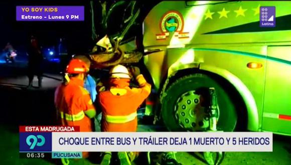 Accidente de reportó la noche del último sábado en la Panamericana Sur. (Foto captura: Latina)