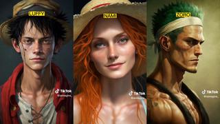 Así lucen Luffy, Zoro y Nami de One Piece como si fuesen reales, según una IA