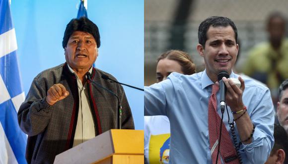 A inicios de este mes, en un mensaje que divulgó en redes sociales, Evo Morales se había referido a Juan Guaidó como "un virrey colonial". (Foto: AFP)