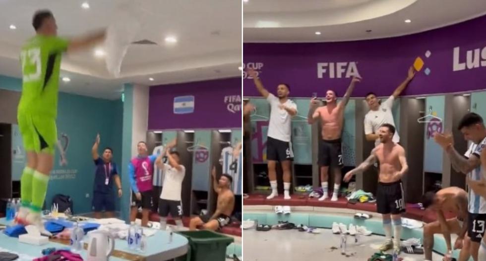 Los jugadores de la selección argentina celebraron su primera victoria en el Mundial Qatar 2022. Mira el video aquí.