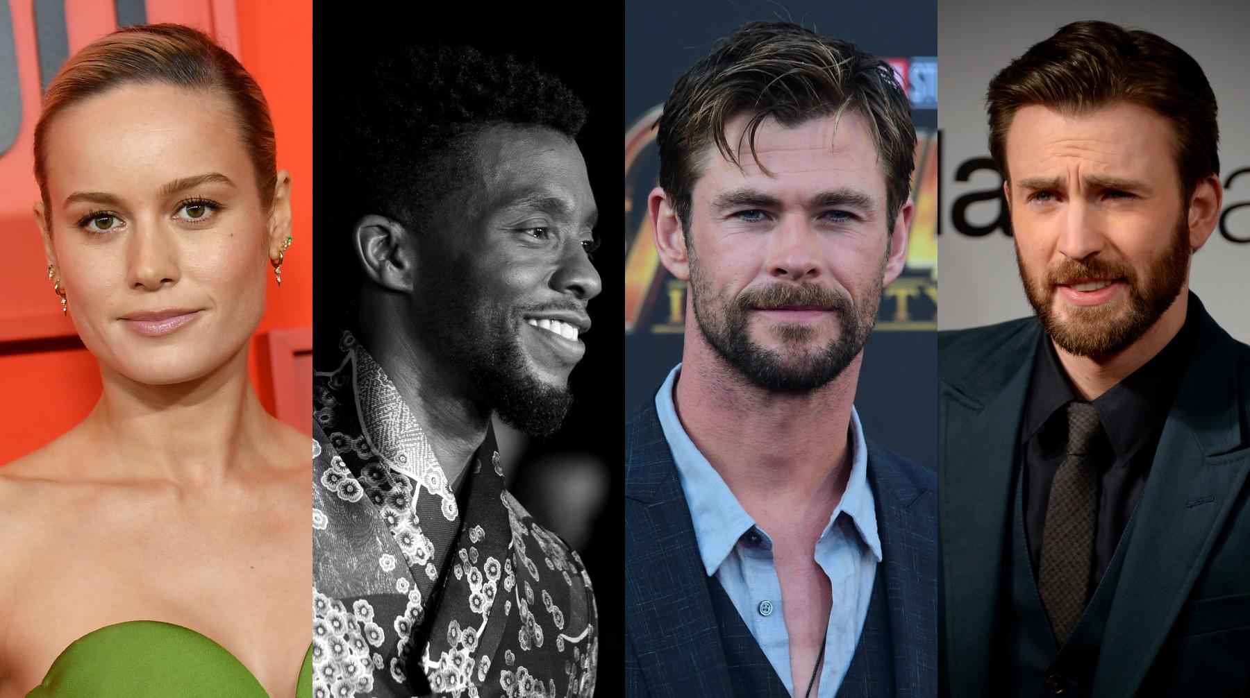 Tras la muerte de Chadwick Boseman, varios intérpretes de la saga "Avengers" de Marvel se pronunciaron en redes sociales. Fotos: Angela Weiss, Valerie Macon, Frederic J. Brown y Martin Bureau para AFP.