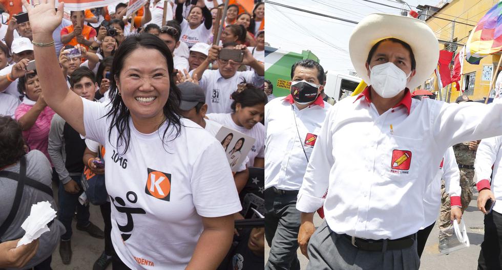 Pedro Castillo y Keiko Fujimori en segunda vuelta: la ...