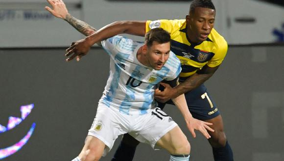 Lionel Messi lideró a Argentina para el triunfo ante Ecuador.