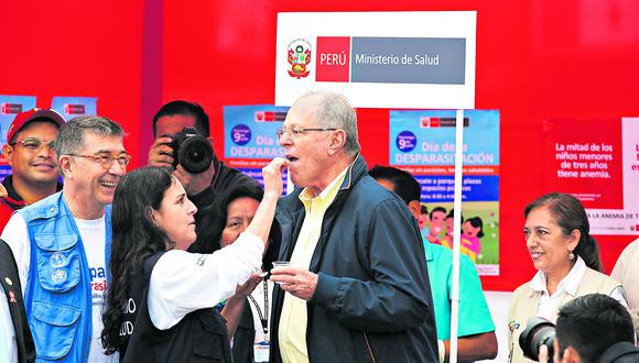 El presidente Kuczynski participó en el lanzamiento de la campaña del Minsa en Villa María del Triunfo (Foto: Eduardo Cavero)