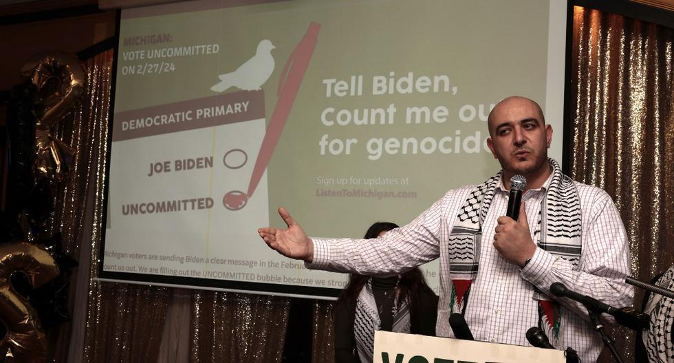 El 13,3% de demócratas que votaron en Michigan escogieron la opción 'uncommitted' en lugar de Biden a modo de protesta por el apoyo estadounidense a Israel durante la guerra contra Hamas.
