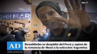Ronaldinho sobre Lionel Messi: “El fútbol mundial lo extrañará”