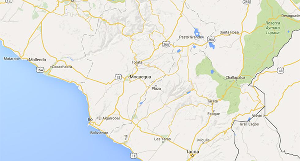 IGP advirtió que silencio sísmico en el sur del Perú se liberará con un gran terremoto de más de 6 grados. (Foto: Google Maps)
