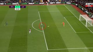 Estaba solo: Darwin Núñez falló clara chance de gol en el Liverpool vs. Aston Villa | VIDEO