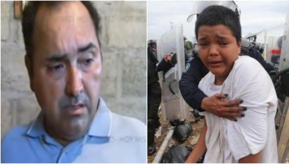 "No le di permiso”, dice padre del niño de 12 años que viaja solo a Estados Unidos. (Foto: Captura de video /Milenio Diario)