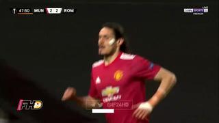 Manchester United vs. Roma: doblete de Cavani para remontar y poner el 3-2 en la Europa League | VIDEOS