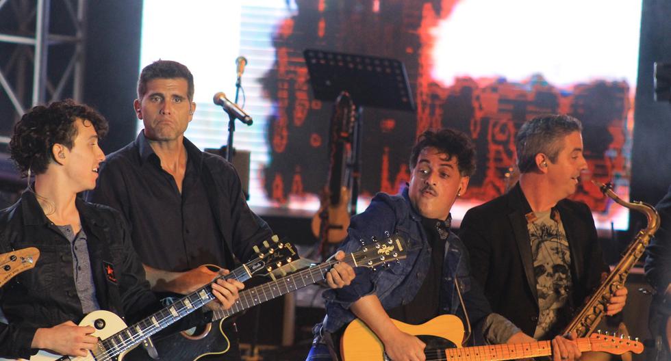 Christian Meier se tropezó al arrancar concierto en Anfiteatro del Parque de la Exposición. (Foto: Peru.com)