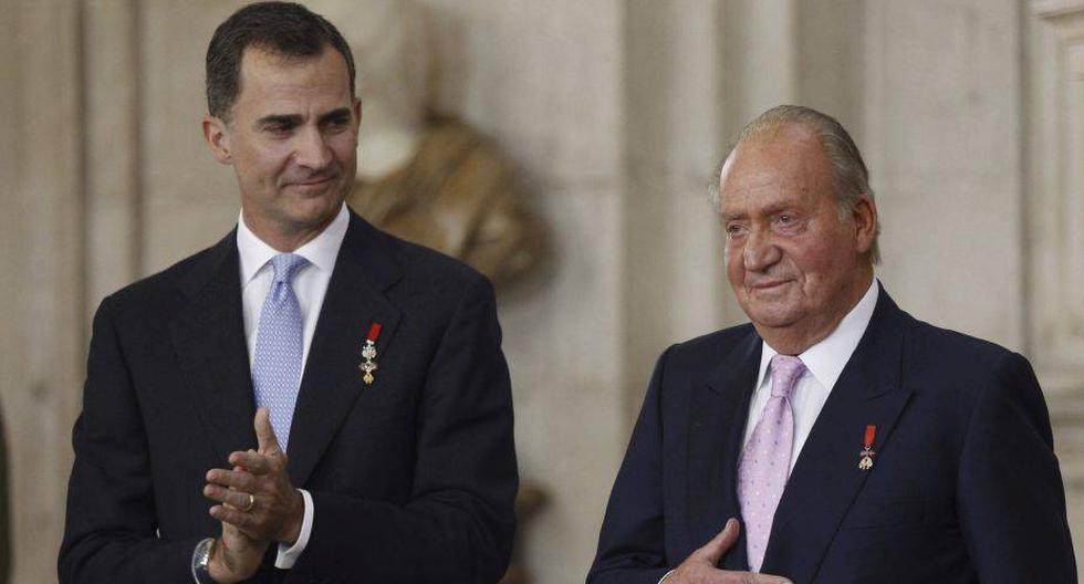 Un día como hoy pero en 2014, el rey Juan Carlos I anuncia que abdica del trono de España en favor de su hijo Felipe de Borbón y Grecia. (Foto: Getty Images)