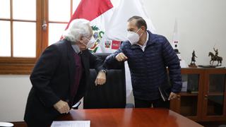 Walter Martos y secretario ejecutivo del Acuerdo Nacional coordinan sobre Pacto Perú