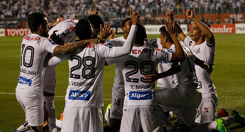 Santos venció a Independiente de Santa Fe en un entretenido partido de Copa Libertadores (Foto: EFE)