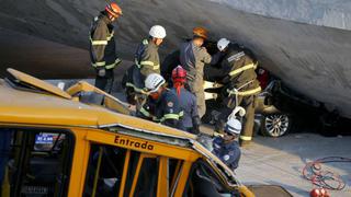 Mueren al menos 2 personas al desplomarse puente en Brasil