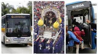 Señor de los Milagros: conoce las rutas del Metropolitano y corredores para el viernes y sábado