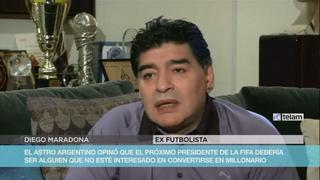 Maradona calificó de traidor a candidato a presidencia de FIFA