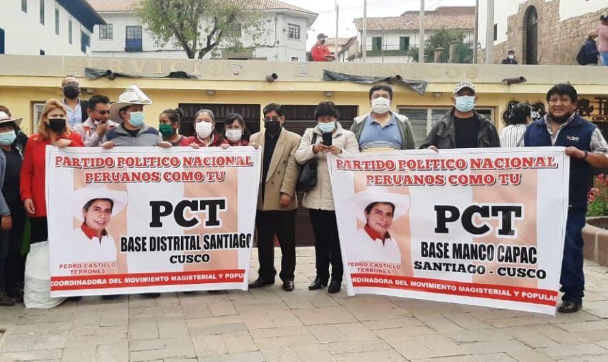 La otra organización es Peruanos como Tú, que tiene las siglas de Pedro Castillo Terrones.