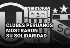 Clubes peruanos se solidarizan tras las dos trágicas muertes en las protestas contra Manuel Merino