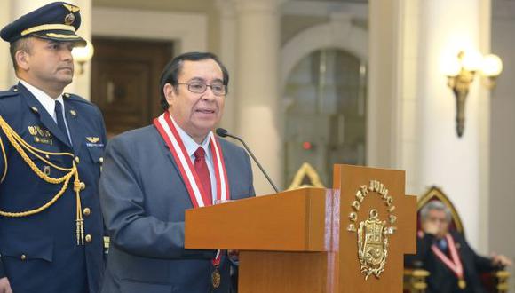 El presidente del Poder Judicial, Víctor Prado, aseguró que en su breve mandato establecerá las bases de la reforma de su sector. (Foto: Poder Judicial)