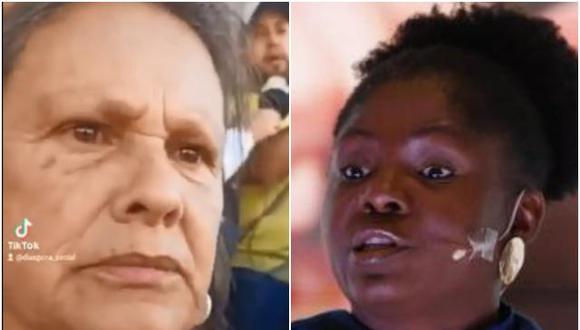 Esperanza Castro es investigada por los insultos racistas contra la vicepresidenta de Colombia Francia Márquez.