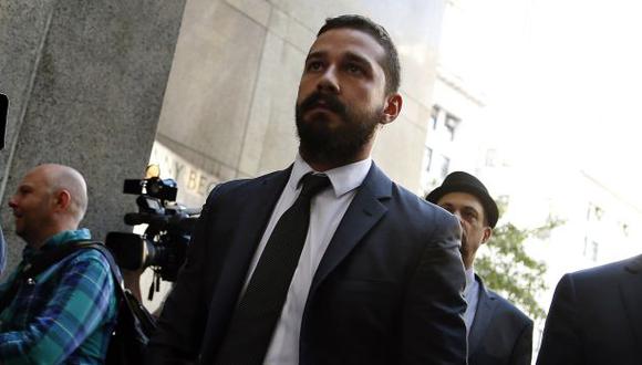 Shia LaBeouf se declaró culpable de desorden público