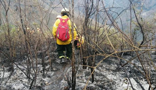 Kuélap: todo lo que debes saber sobre los trabajos de extinción del incendio forestal. (Foto: Indeci)