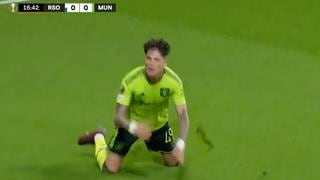 Con una accidentada celebración: Garnacho puso el 1-0 de Manchester United vs. Real Sociedad | VIDEO