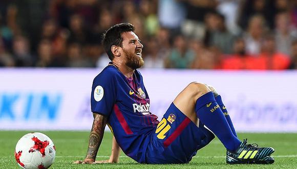Así Lionel Messi y todo el Barcelona tras el partido de ida de la Supercopa de España. El argentino y compañía extrañaron a Neymar contra Real Madrid. (Foto: AFP)