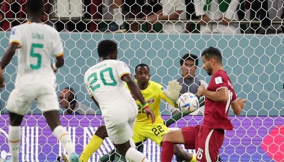 Bamba Dieng marcando el tercer gol de su seleccionado. REUTERS/Amr Abdallah Dalsh