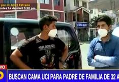 COVID-19: solicitan cama UCI para padre de familia que tiene el 50% de pulmones comprometidos | VIDEO
