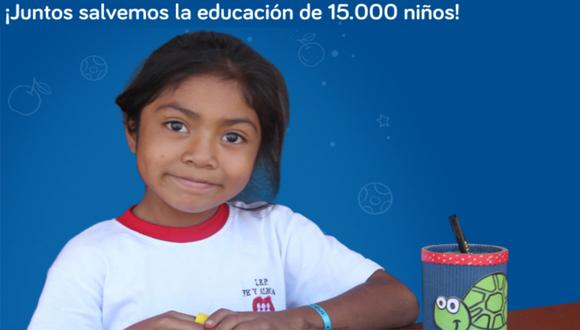 Juntos salvemos la educación de 15.000 niños