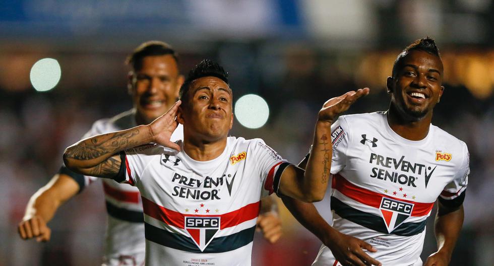 Christian Cueva buscará destacar en el Sao Paulo vs Coritiba por el Brasileirao. (Foto: Getty Images)