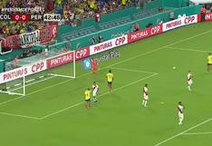 Perú vs. Colombia: Guerrero casi marca el 1-0 con este soberbio remate de tiro libre, pero Ospina desvió el balón | VIDEO