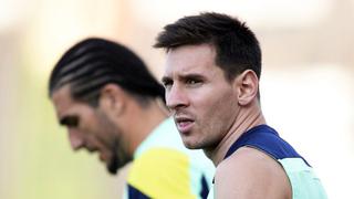 Lionel Messi entrenó y apunta a ser titular en la Supercopa de España