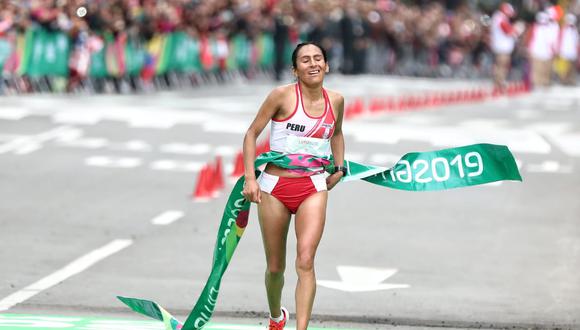 Gladys Tejeda batió récord y se llevó el oro en la maratón femenina. (Foto: GEC)