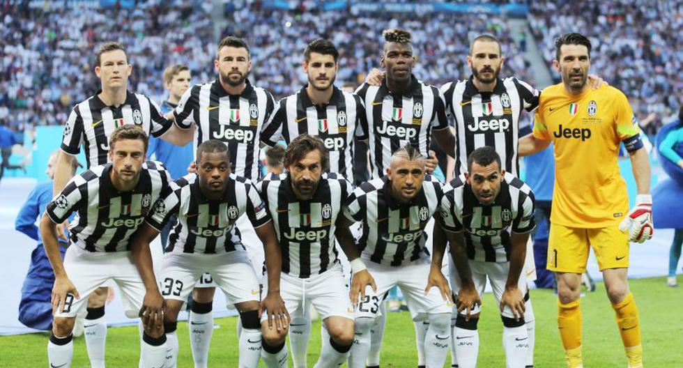 Juventus al iniciar la final de la Champions. (Foto:EFE)