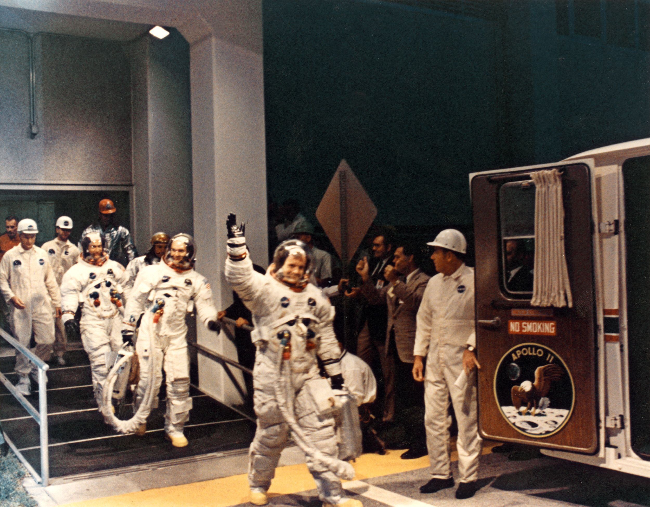 The crew led by Neil A. Armstrong on the Apollo 11 mission. (Photo: AFP)